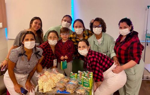 Equipe de enfermagem no São João da Pediatria